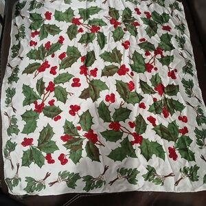 Festive Holly Print Scarf